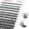 Faux Cils FADLASH Cluster Individuel Cils a Cils 144pcs 0.07D 8-16mm DIY Réutilisable Extension Cils Bouquet(F5)