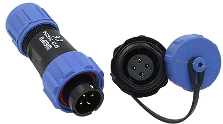HangTon SP13 4 Pin Connector Waterproof Aviation Circular 5A Male Female Cable Plug Panel Mount Socket for Outdoor Power Light Application