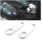 JNNJ 2Pcs Motorrad-Blinker-Lampenhalterung, Motorrad Hinterer Blinker Stoßdämpferhalterungen, Universal Metall Motorrad Hinten Blinker Licht Halterung Zubehör(Silber/6.8cm)