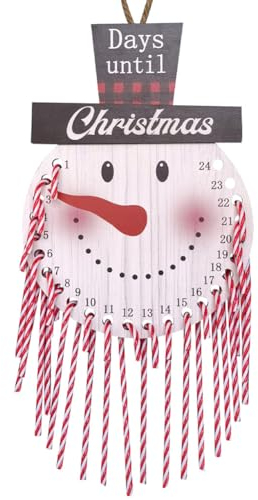 AMZLORD Weihnachts-Weihnachtsmann-Adventskalender, handgefertigter Zuckerstangen-Adventskalender, Mehrzweck-Festival-Thema, Festival-Party-Geschenke