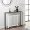 Console Table Free Standing Slim Design for Entryway, Hallway, Radiator Console Table With Metal Frame And Wooden Top