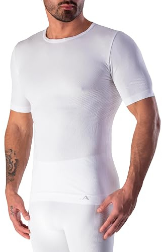 Risalti Camiseta Termica Hombre Manga Corta Energy - Camiseta Manga Corta Hombre Elástica y Transpirable, Ropa Interior Hombre, Camiseta Interior Hombre Sin Costuras - Made in Italy
