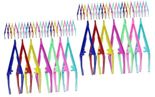 Healeved 60stücke Augenbrauen-pinzette Kunststoff Zum Formen Und Trimmen Von Augenbrauen Leicht Und Tragbar Für Persönliche Und Professionelle Nutzung