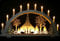 Großer Schwibbogen 70cm x 41cm mit 10 Kerzen und LED Vorbeleuchtung - Seiffener Kirche - traditionelles Motiv - Handarbeit aus dem Erzgebirge - Schwibbogen für Weihnachten