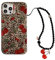 aaknhen Leopard Cherry Phone Case for iPhone 14 Pro Max,Trendy Cherries Cheetah Print Cases with Phone Charm Chain Cute iPhone Case,Fruit Phone Case for iPhone 14 Pro Max 6.7'' Girl Women