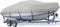 Hanured® Bootspersenning Bootsabdeckung,600D Oxford Abdeckplanen für Boote, Anti-UV Bootsplane Wasserdicht, für 17-19ft V-Rumpf, Ruderboot, Angelboot