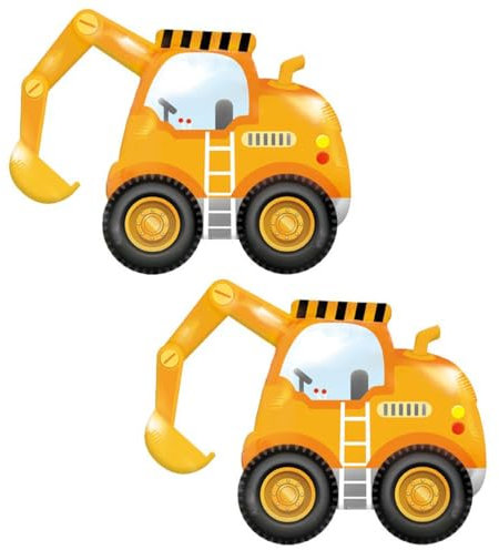 CHANGZHONG Bagger Ballons - Bulldozer Ballon - Kinder Geschenke - Geburtstag Party Dekoration - 2 Stück