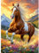 CEOVR Diamond Painting Kit Erwachsene Pferd Diamond-painting,30x40 cm Tier Diamant Paintings Kit,Rennendes Pferd Diamond Painting Bilder Set,5D DIY Diamond Painting Bilder Kit