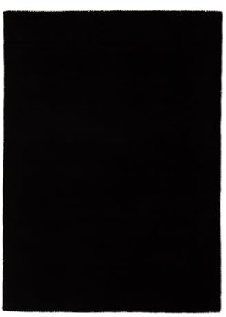 carpetfine handgefertigter Wollteppich Gabbeh Lola Schwarz 120x170 cm Weich, Hochwertig, Zeitlos | Reine Schurwolle für Gemütlichkeit & Eleganz im Wohn- und Schlafzimmer