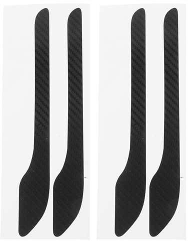 Gatuida 4 Stück -Autoaufkleber Autodekorationsfolie tragbares Erdgas Anti-Rutsch-Riemen Modellhalterung Elektrosatz Handy-Pins Türgriffhüllen Türgriff deckt Dekoration ab TPU Black