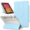 Compatible avec iPad mini 7 (A17 Pro) 2024/Mini 6 8,3, coque magnétique amovible, coque de protection fine avec coque arrière rigide en polycarbonate translucide (bleu clair)