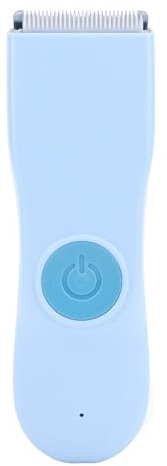 Fdit Elektrische Baby-Haarschneidemaschine, Geräuschlos, Wasserdicht, Haarschneider, Professionelles Haarschneide-Set für, Tragbare Haarschneidemaschine für Familienausflüge (BLUE)