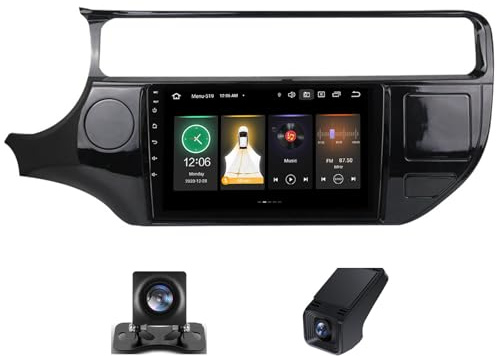 Pantalla Táctil 9 Pulgadas para Kia Rio 4 K3 2015-2017 Android 13 Radio Carplay Android Auto con GPS Bluetooth 5.0 Cámara Trasera+DVR 4G+WiFi EQ FM RDS Dab+(B,NF-2)