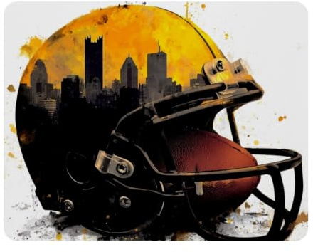 Football Helmet Mouse Pad | Desk Mat/Gaming Rectangle Mouse Pad | Improved Precision and Speed | Rubber Base for Stable Grip on Smooth Surfaces | Table pad
