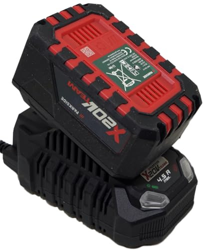 Offre pour Batterie d'origine 20 V 4 Ah et Chargeur Rapide – Lithium-ION – Cell Balancing – Compatible avec Parkside X 20 V Team