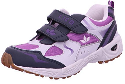 Lico Bob V, Scape per Sport Indoor Unisex - Bambini e ragazzi, Bianco Viola Blu Navy, 35 EU