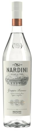 NARDINI - Grappa Bianca - Grappa italienne/Eau-de-vie - 50% Alcool - Origine : Italie/Vénétie - Bouteille 70 cl