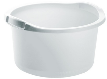 Giostyle Bacinella Tonda, Capacità 15 Lt, Bianca