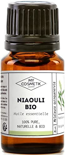 MY COSMETIK - Huile Essentielle de Niaouli BIO AB - Issue de l'agriculture Biologique - Chémotypées HEBBD/HECT - 100% pure et naturelle - Certifié ECOCERT - Fabriqué en France - 5 ml