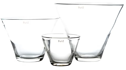 Dutz Vase Donau Clear | H 20 cm D 28 cm| mundgeblasenes Glas
