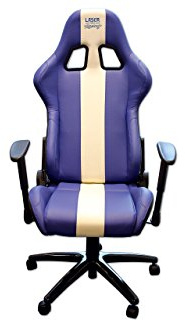 Laser 6654 Laser Tools Racing Chair - Blue & White Stripe