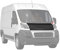 Haubenbra Bonnet Bra Steinschlagschutzmaske kompatibel mit Fiat Ducato 2006-2014 1x Komplett Motorhaubeschutz Schwarz