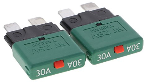 Sharplace 12V Auto Mini manuelle Sicherungs Schutz, 30A, Grün
