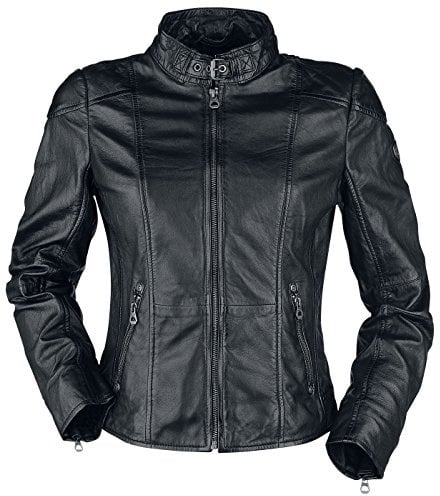 Mauritius Kina S18 LEGV Frauen Lederjacke schwarz Basics