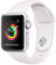 Apple - Apple Watch Series 3 (GPS), 38mm Silver Aluminum Case with White Sport Band - Silver Aluminum