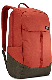 Thule Lithos 20 L Zaino in Poliestere, per Laptop da 15.6 e un Tablet da 10.1, Rosso/Marrone