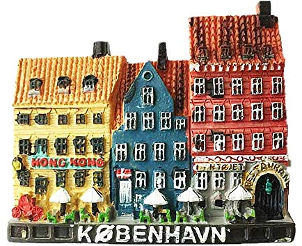 3D Copenhagen Dänemark Kühlschrankmagnet Souvenir Geschenk, Heim & Küche Dekoration Magnetaufkleber Kopenhagen Dänemark Kühlschrankmagnet