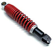 P2R (Motorisé) AMORTISSEUR SCOOT ADAPTABLE PEUGEOT 50 LUDIX 2004> (REGLABLE - ENTRAXE 310mm) -P2R-
