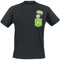Rick and Morty Tiny Pocket Rick T-Shirt schwarz XL