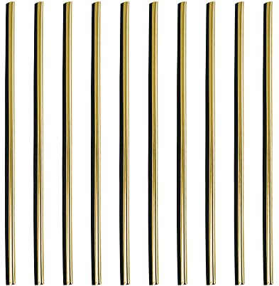 X AUTOHAUX Lot de 10 bandes de moulures pour grille d'aération de voiture - Dorées et chromées