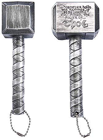 1Pc Hammer of Thor Shaped Beer Bottle Opener, Easy to Use Best Bottle Openers for Family Restaurant Bar Hotel Tools (Silver)