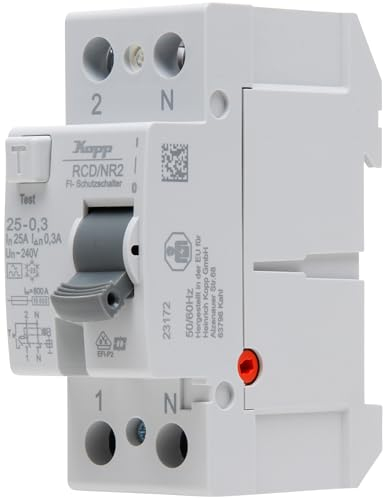 Kopp Interruptor diferencial RCD, 25 A, 300 mA, 2 pines, 752523093