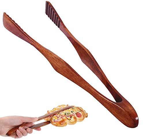 Pinzas Pan Madera Pinzas Bambú Tostadas Madera Cocina Pinzas Madera Alimentos Pinzas Madera Barbacoa Clip Buffet Pinzas Cocina Resistentes Calor para Camping Parrilla Restaurante Buffet Cocina