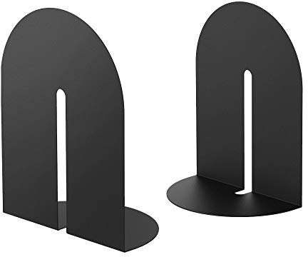 Ondeam Runway Bookends für Bücher,1 Paar Metall Bogen Mode Einfachheit Buch Halter für Büro Regale Home Küche Erwachsene