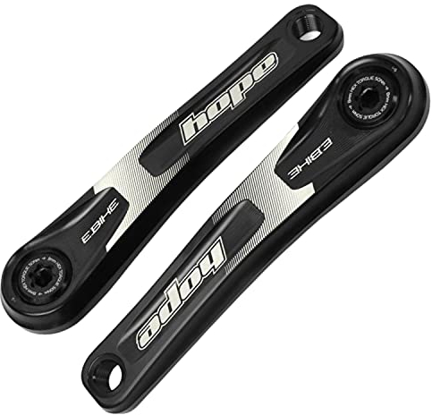 Hope Fahrrad MTB E-Bike Kurbelarme Alu CNC Eloxiert (schwarz, Narrow Offset 165mm)