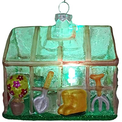 Sereno Weihnachtsbaumschmuck, Gewächshaus 9cm