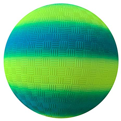 SHELOFT Rainbow PVC Soft Ball für Kinder, Saft und Durable Bouncy Ball für Kinder Geschenk (8,5 Zoll), Gelb+blau
