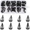 Pinsheng 40 Stücke Angelrute Reparatur Spitzenring Rutenring, 1,8-3,2 mm Angelruten Reparatur Set Angelruten Führungsring Reparatursatz, Edelstahl Keramik Spitzenringe mit Aufbewahrungsbox