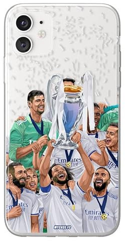 MYCASEFC Coque. Football Real Madrid Xiaomi Redmi 9 en Silicone. Housse de Football pour Smartphone Imprimée en France en TPU