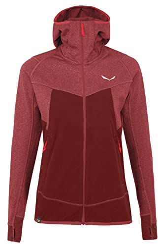 SALEWA Puez Hybrid Polarlite Felpa con cappuccio da donna in pile softshell