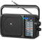 Radio AM FM con la mejor recepción, transistor AM FM portátil Bluetooth, radio a pilas o alimentación de CA, esfera grande, conector para auriculares, regalos para personas mayores
