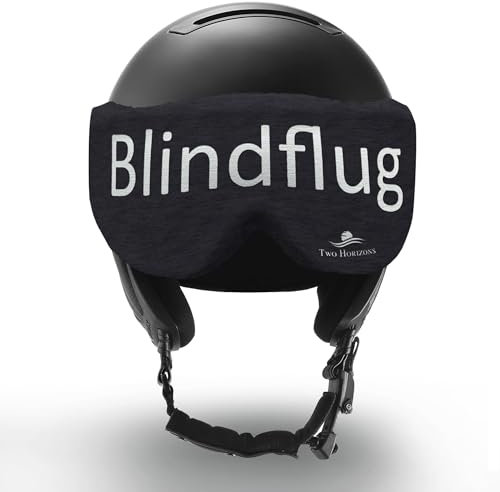 Two Horizons Skihelm Visier Schutz | Visierschutz für Skihelme mit Visier | Schützt vor Kratzern | Mikrofaser Visier Putztuch | Style with Smile | Ski Helmet Visor Cover | Visierhelm Schutz Überzug
