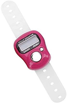 SPYMINNPOO Rundenzähler, elektrischer Fingerzähler mit zurücksetzbarem 5-stelligem LCD-Handzähler zum Beten, Wandern, Schwimmen, Radfahren