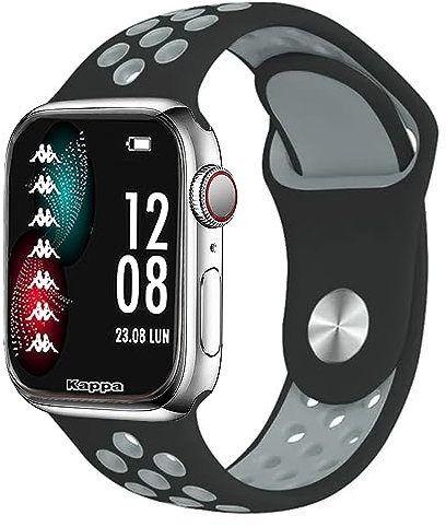 Kappa SMARTWATCH KW-P005 SILVER CON CINTURINO IN SILICONE BLACK/GREY-WHITE