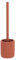 TENDANCE Brosse WC avec Support en résine striée Terracotta