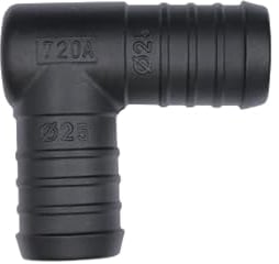 1, 2, 3, 5 oder 10 Stück Winkel Schlauchverbinder 25 mm PA GF30 Winkel Verbinder (2)